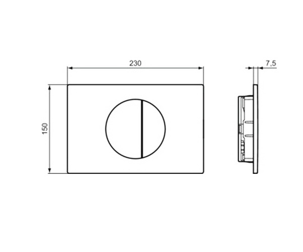 клавиша IDEAL STANDARD OLEAS